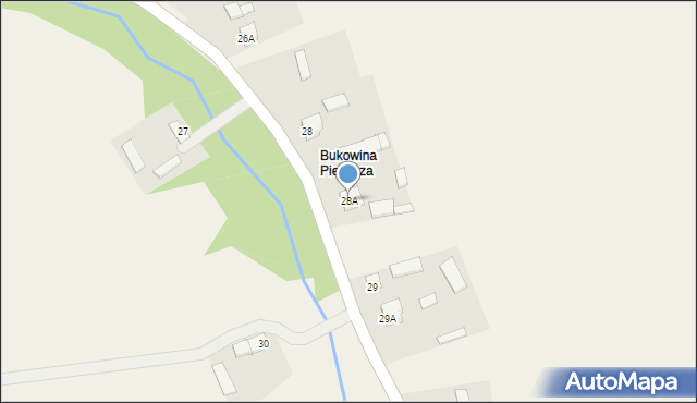 Bukowina, Bukowina, 28A, mapa Bukowina