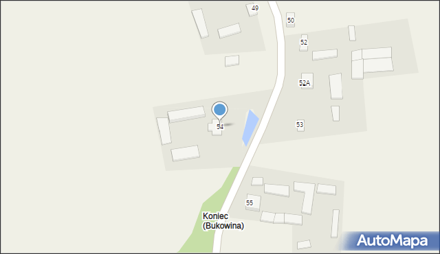 Bukowina, Bukowina, 54, mapa Bukowina