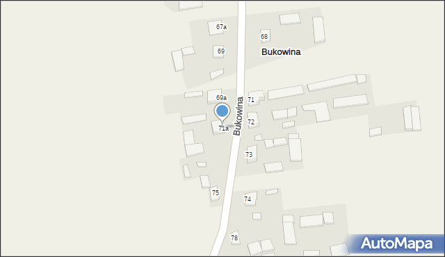 Bukowina, Bukowina, 71a, mapa Bukowina