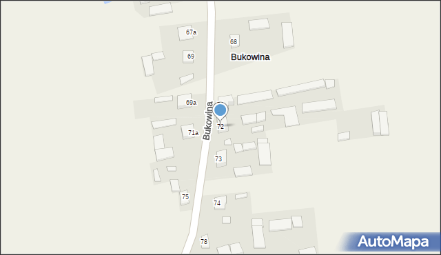 Bukowina, Bukowina, 72, mapa Bukowina