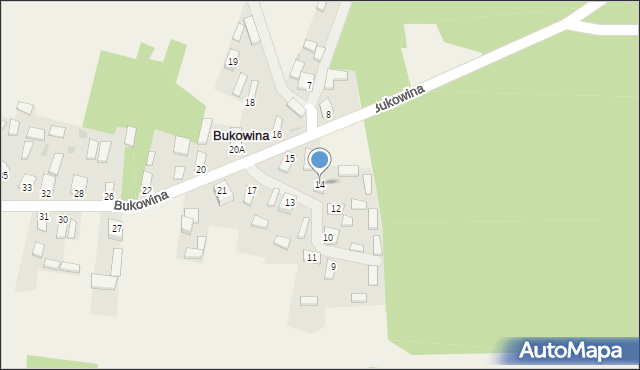 Bukowina, Bukowina, 14, mapa Bukowina