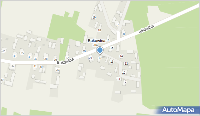 Bukowina, Bukowina, 17, mapa Bukowina