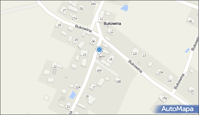 Bukowina, Bukowina, 15, mapa Bukowina