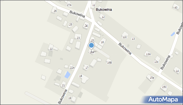 Bukowina, Bukowina, 16A, mapa Bukowina