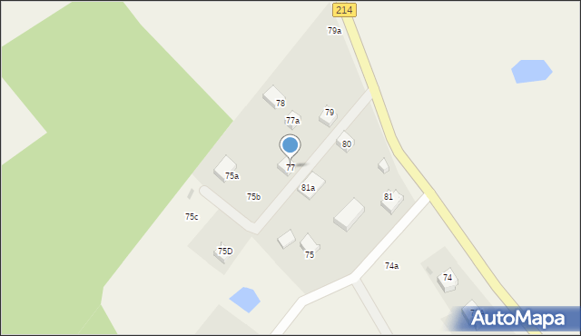 Bukowina, Bukowina, 77, mapa Bukowina