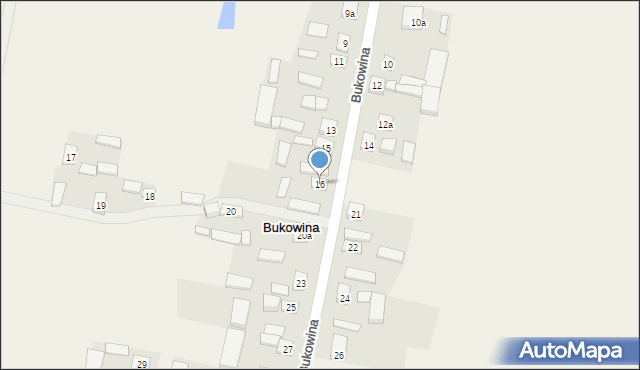 Bukowina, Bukowina, 16, mapa Bukowina