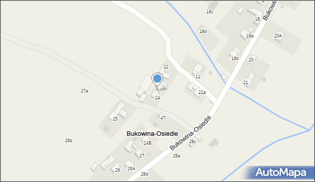 Bukowina-Osiedle, Bukowina-Osiedle, 24a, mapa Bukowina-Osiedle