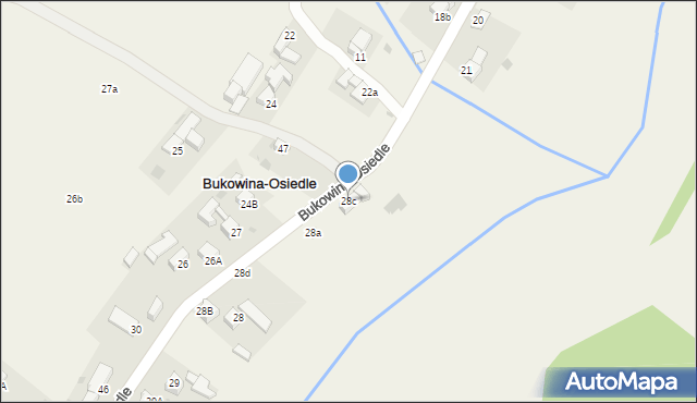 Bukowina-Osiedle, Bukowina-Osiedle, 28c, mapa Bukowina-Osiedle