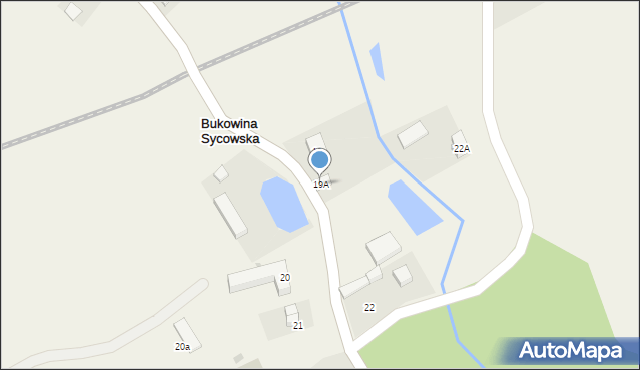 Bukowina Sycowska, Bukowina Sycowska, 19A, mapa Bukowina Sycowska