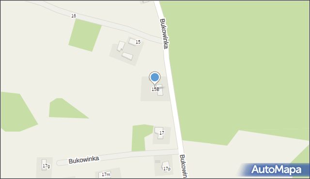 Bukowinka, Bukowinka, 15B, mapa Bukowinka