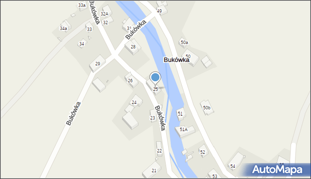 Bukówka, Bukówka, 25, mapa Bukówka