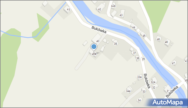 Bukówka, Bukówka, 40a, mapa Bukówka