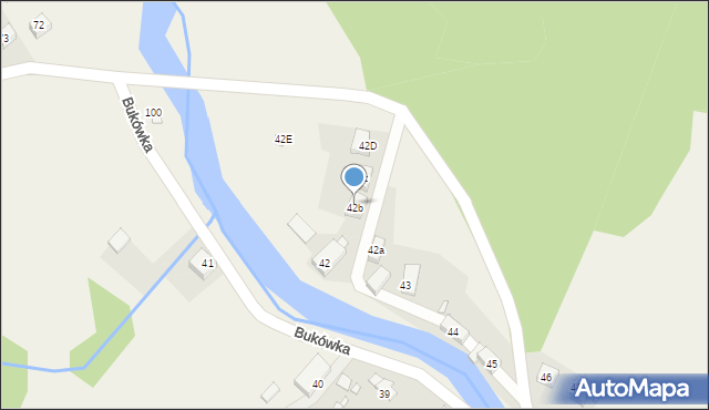 Bukówka, Bukówka, 42b, mapa Bukówka