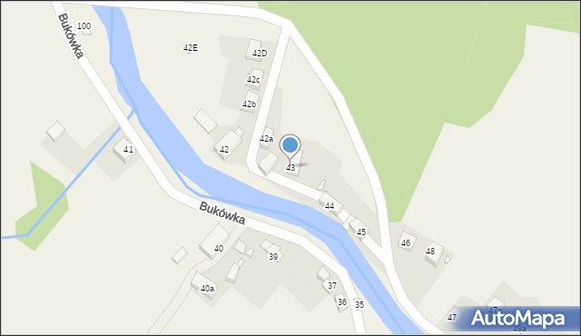 Bukówka, Bukówka, 43, mapa Bukówka