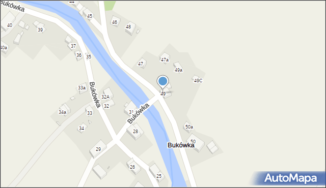 Bukówka, Bukówka, 49, mapa Bukówka