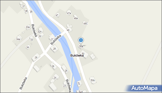 Bukówka, Bukówka, 50a, mapa Bukówka