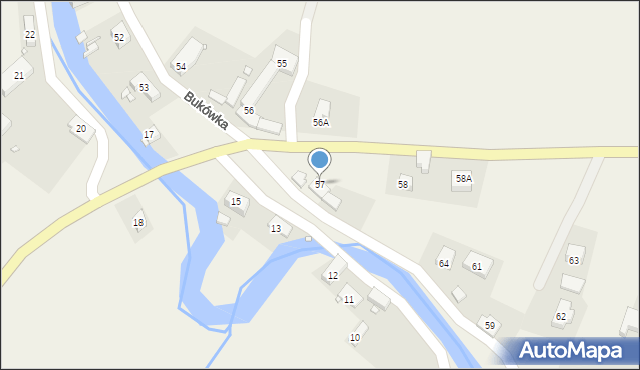 Bukówka, Bukówka, 57, mapa Bukówka