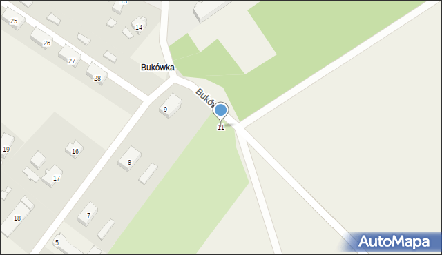 Bukówka, Bukówka, 11, mapa Bukówka