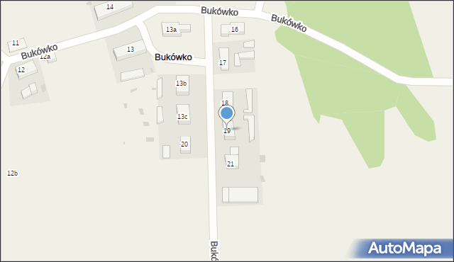 Bukówko, Bukówko, 19, mapa Bukówko