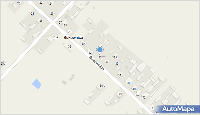 Bukownica, Bukownica, 33, mapa Bukownica