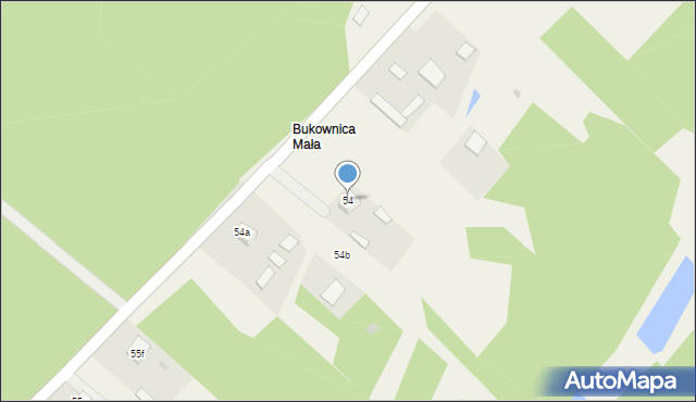 Bukownica, Bukownica, 54, mapa Bukownica