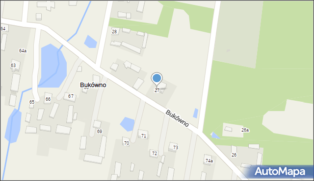 Bukówno, Bukówno, 27, mapa Bukówno