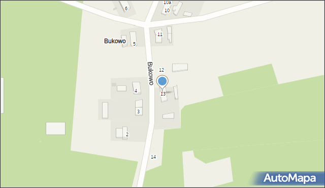 Bukowo, Bukowo, 13, mapa Bukowo