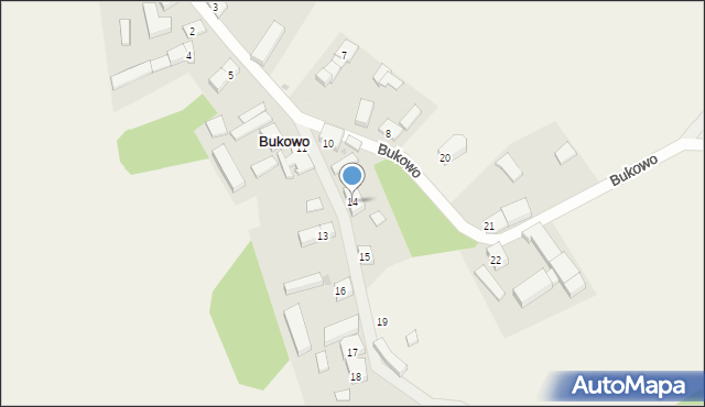 Bukowo, Bukowo, 14, mapa Bukowo