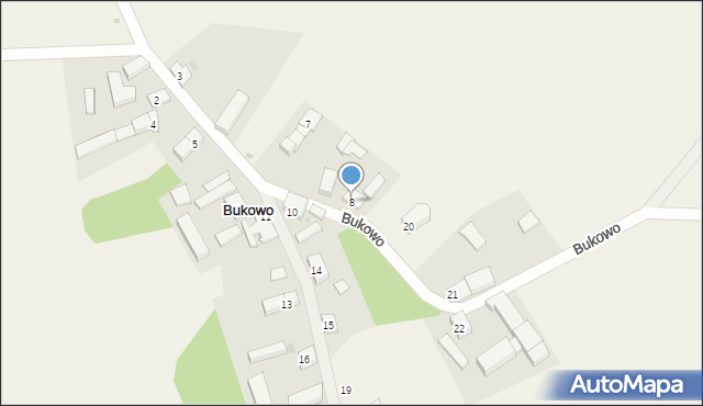 Bukowo, Bukowo, 8, mapa Bukowo