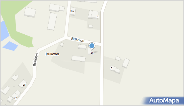 Bukowo, Bukowo, 4a, mapa Bukowo