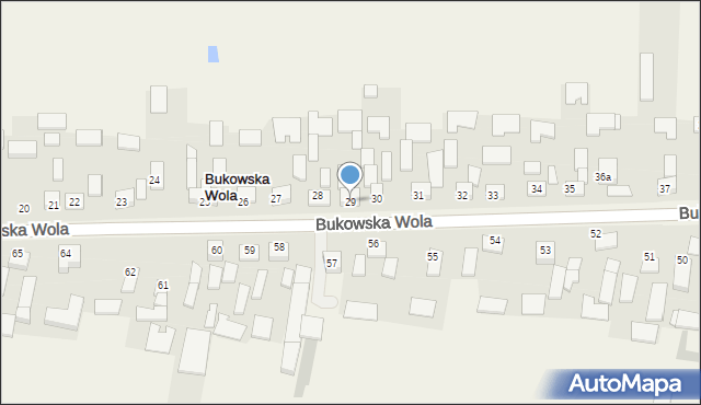 Bukowska Wola, Bukowska Wola, 29, mapa Bukowska Wola