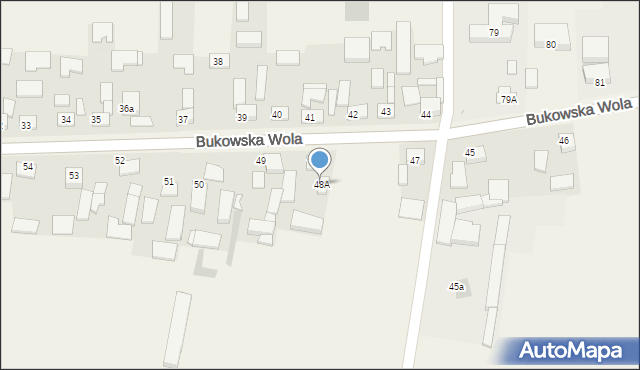 Bukowska Wola, Bukowska Wola, 48A, mapa Bukowska Wola