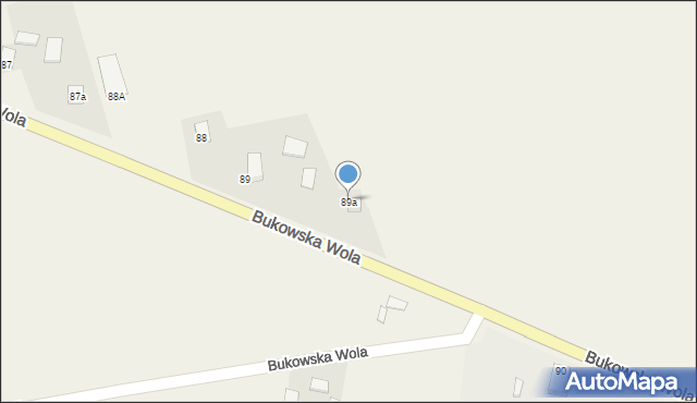 Bukowska Wola, Bukowska Wola, 89a, mapa Bukowska Wola