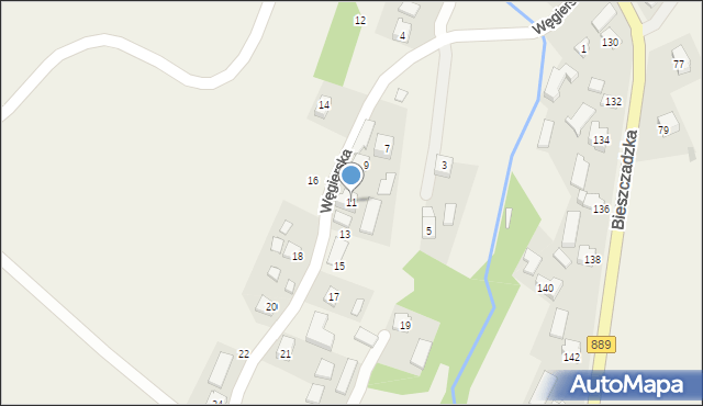 Bukowsko, Bukowsko, 14, mapa Bukowsko