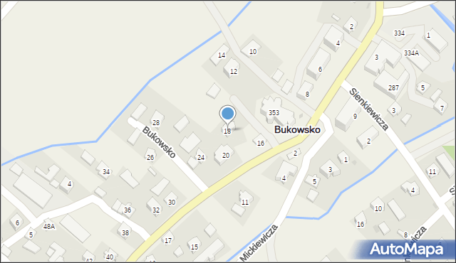 Bukowsko, Bukowsko, 61, mapa Bukowsko