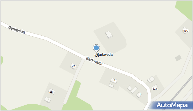 Bukwałd, Bukwałd, 51B, mapa Bukwałd