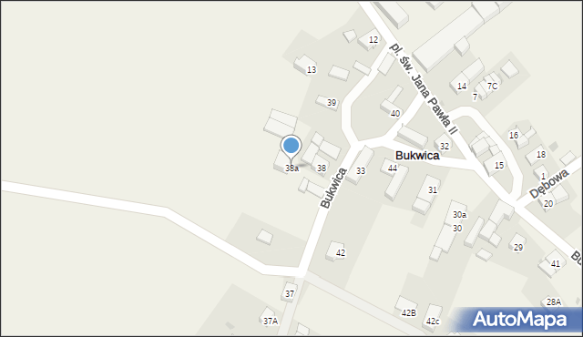 Bukwica, Bukwica, 38a, mapa Bukwica