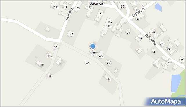 Bukwica, Bukwica, 42B, mapa Bukwica