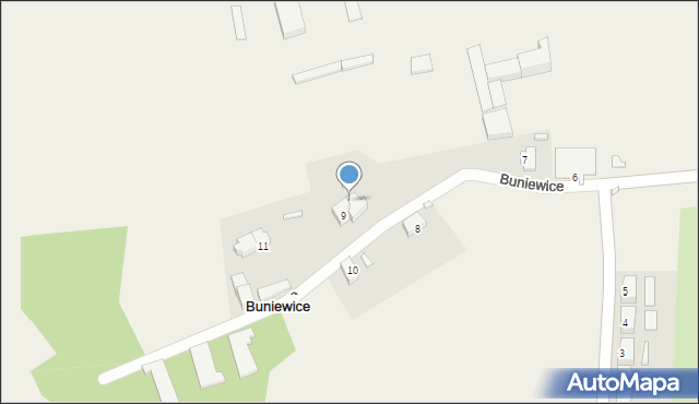 Buniewice, Buniewice, 9a, mapa Buniewice