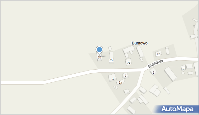 Buntowo, Buntowo, 26, mapa Buntowo