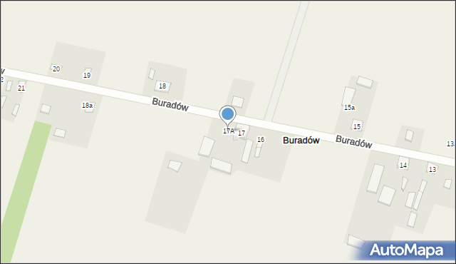 Buradów, Buradów, 17A, mapa Buradów