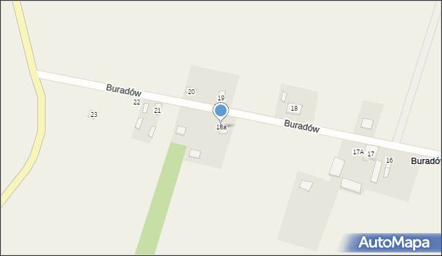 Buradów, Buradów, 18a, mapa Buradów