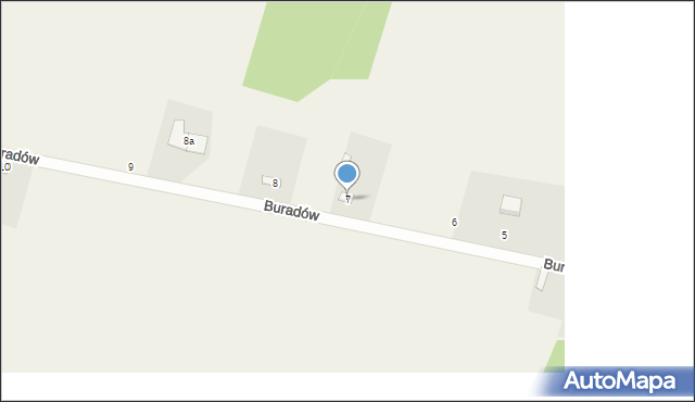 Buradów, Buradów, 7, mapa Buradów