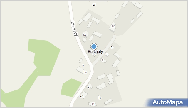 Burchaty, Burchaty, 13, mapa Burchaty