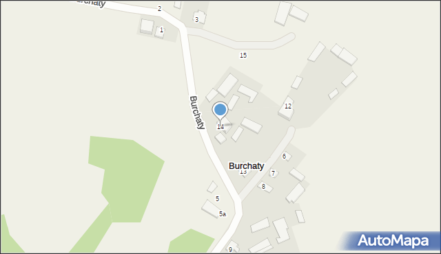 Burchaty, Burchaty, 14, mapa Burchaty