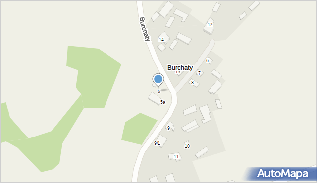 Burchaty, Burchaty, 5, mapa Burchaty