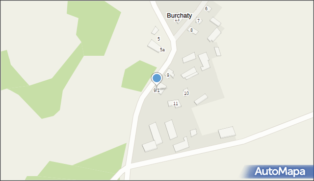 Burchaty, Burchaty, 9/1, mapa Burchaty