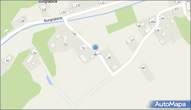 Burgrabice, Burgrabice, 50, mapa Burgrabice