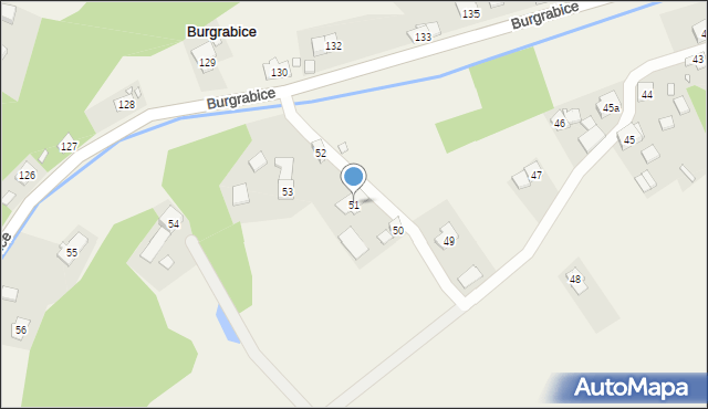 Burgrabice, Burgrabice, 51, mapa Burgrabice