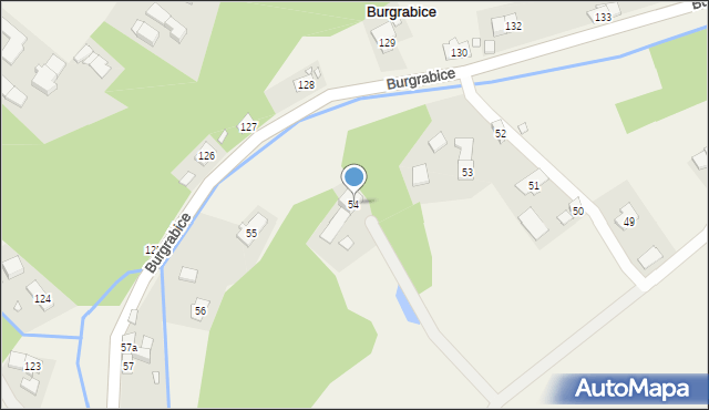 Burgrabice, Burgrabice, 54, mapa Burgrabice